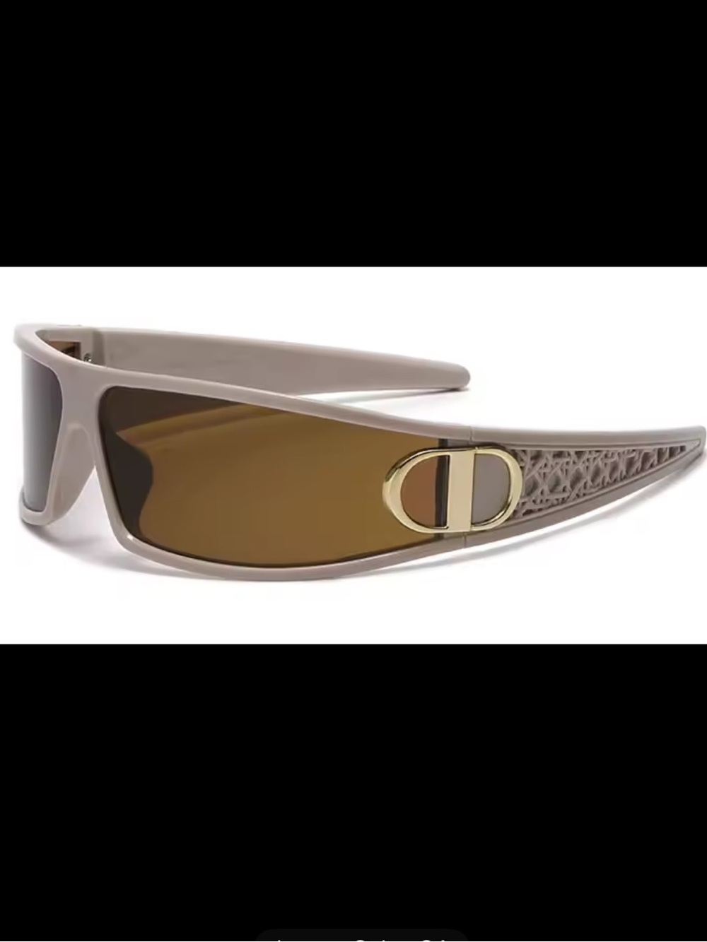 & Other Stories Taupe Frame Sunglasses with Brown Lenses